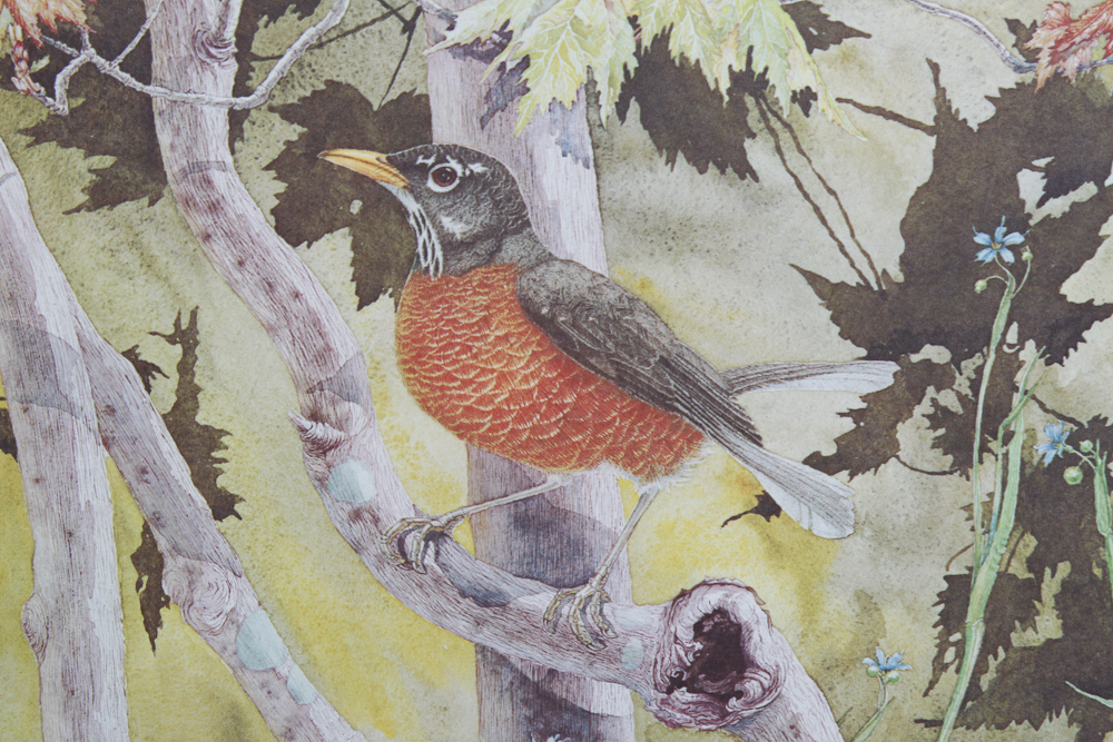 "Robin" Print signed and numbered by Sallie Ellington Middleton EBTH