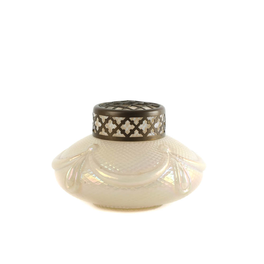 Antique Kralik Art Glass Potpourri Bowl EBTH