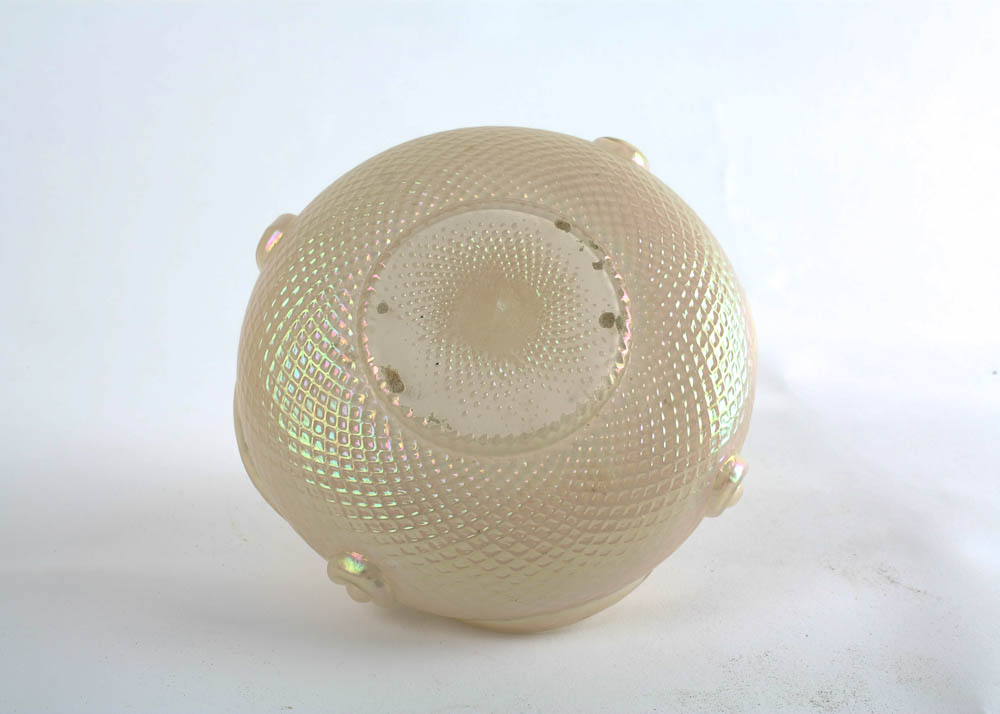 Antique Kralik Art Glass Potpourri Bowl EBTH