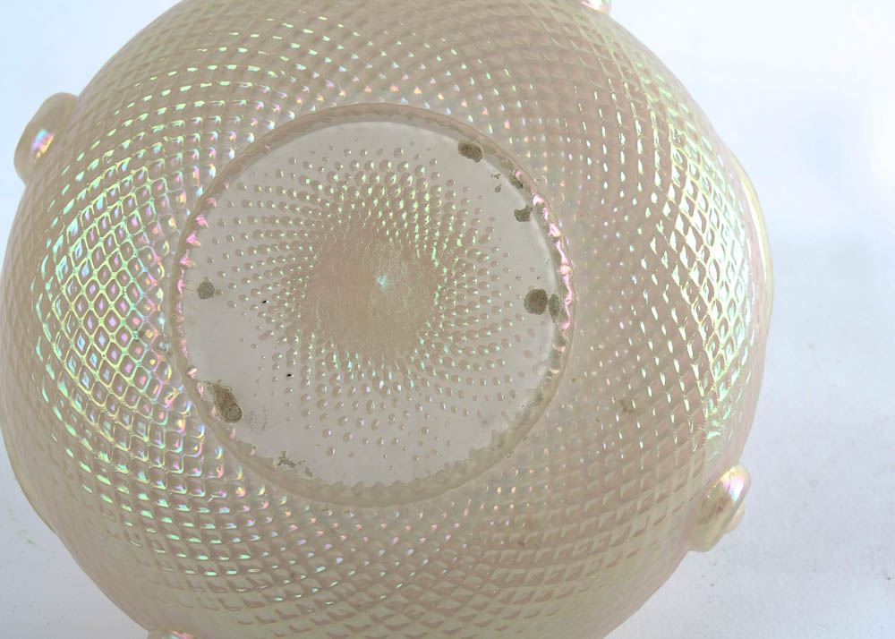 Antique Kralik Art Glass Potpourri Bowl EBTH