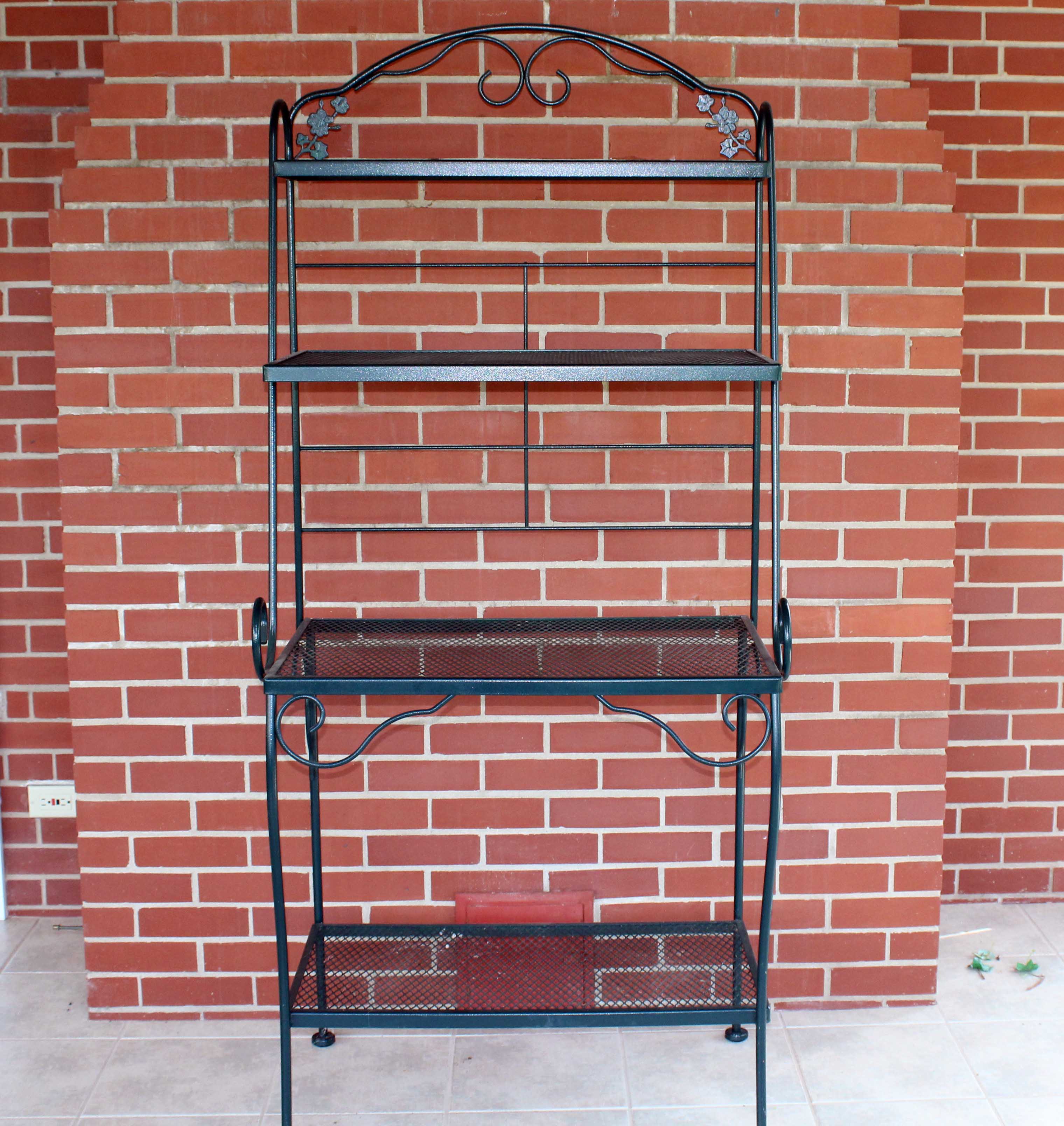 Large Metal Four Tier Bakers Rack EBTH