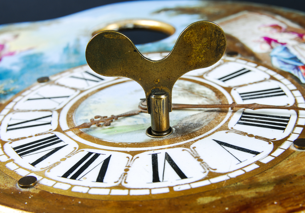 Hand Painted Clock Face Insert EBTH