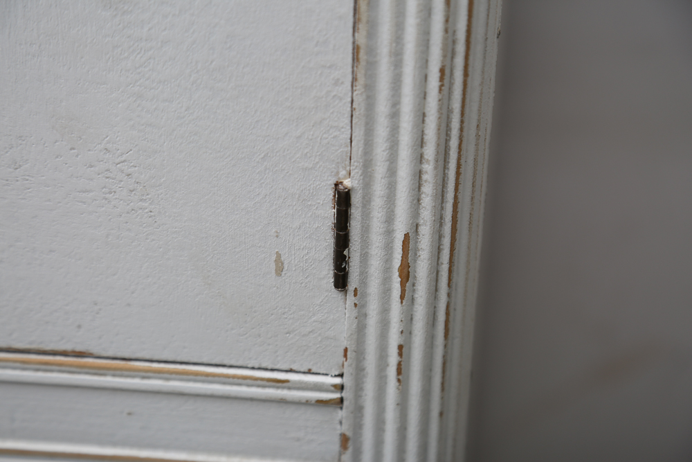 Distressed White Armoire EBTH