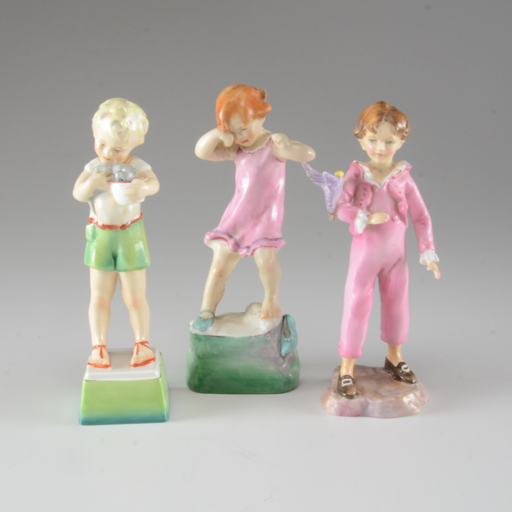 Three Royal Worcester Figurines EBTH
