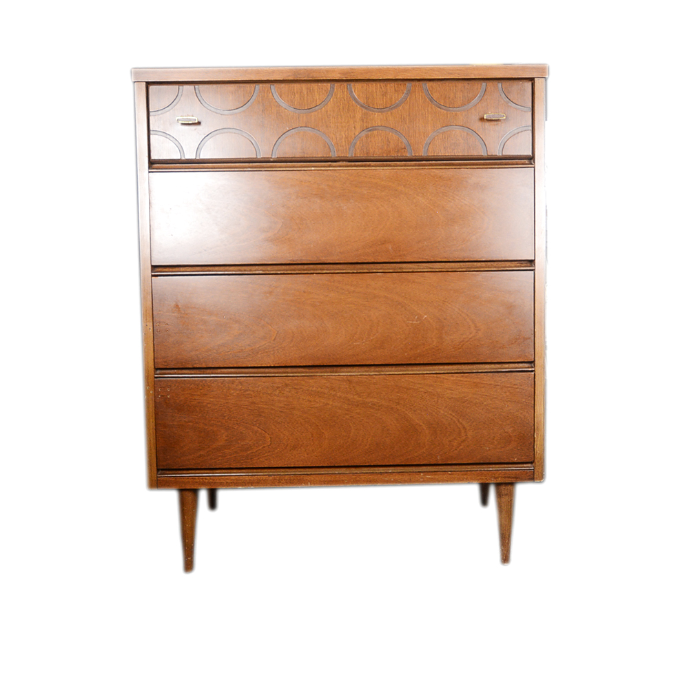 Mid Century Chest Of Drawers By Bassett Furniture Ebth