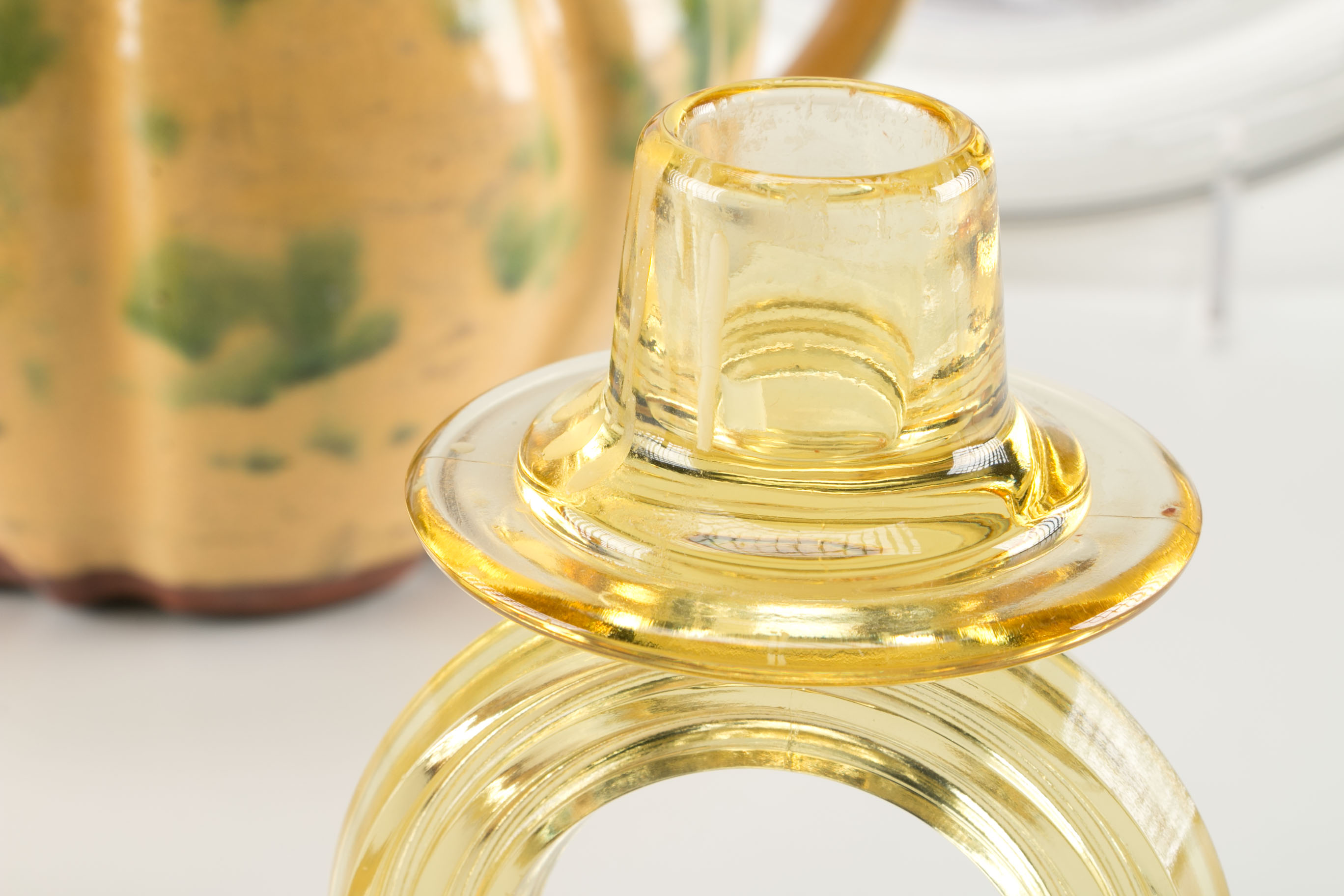 Art Deco Depression Glass, Redware Teapot, Villeroy & Boch Plates EBTH