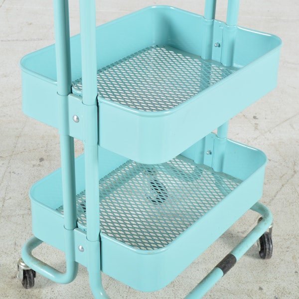 Turquoise Ikea 'Raskog' Kitchen Utility Cart : EBTH