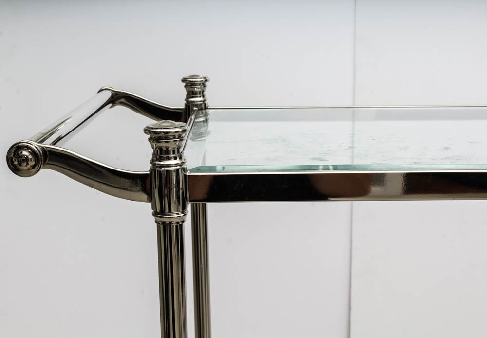 Frontgate "Belmont" 3Tier Rolling Chrome Bath Cart EBTH