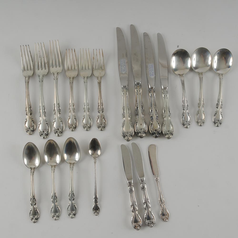 Sterling Silver Flatware by Gorham in the "Melrose" Pattern EBTH