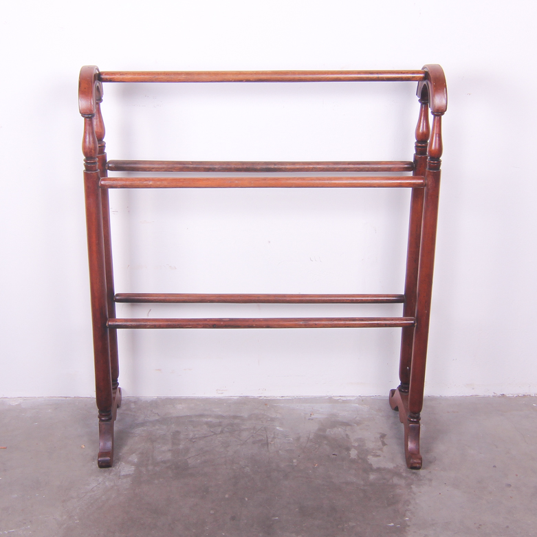 Antique Wood Quilt Rack EBTH