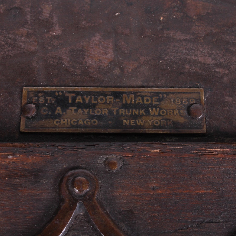 Antique C.A. Taylor Steamer Trunk | EBTH