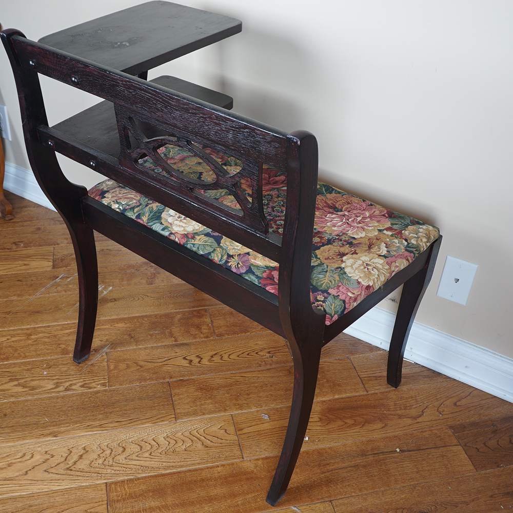 Vintage "Gossip Bench" Telephone Table EBTH