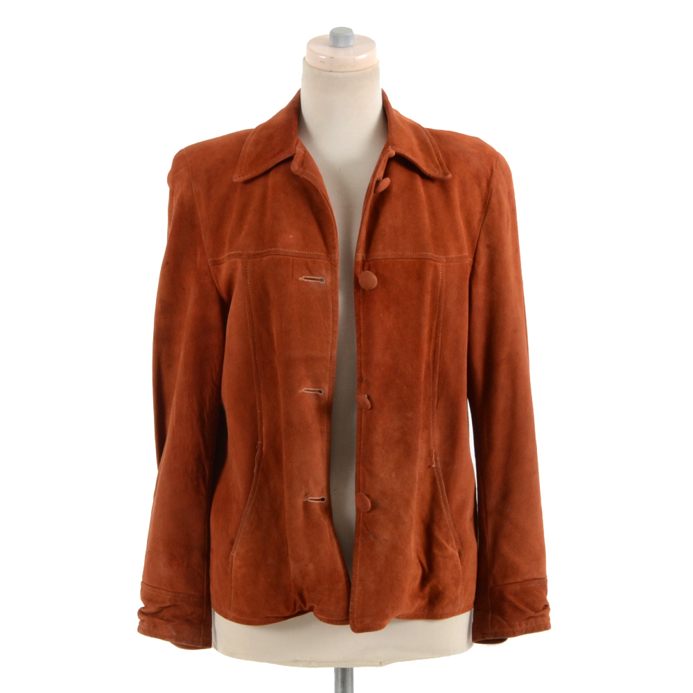 burnt orange suede jacket