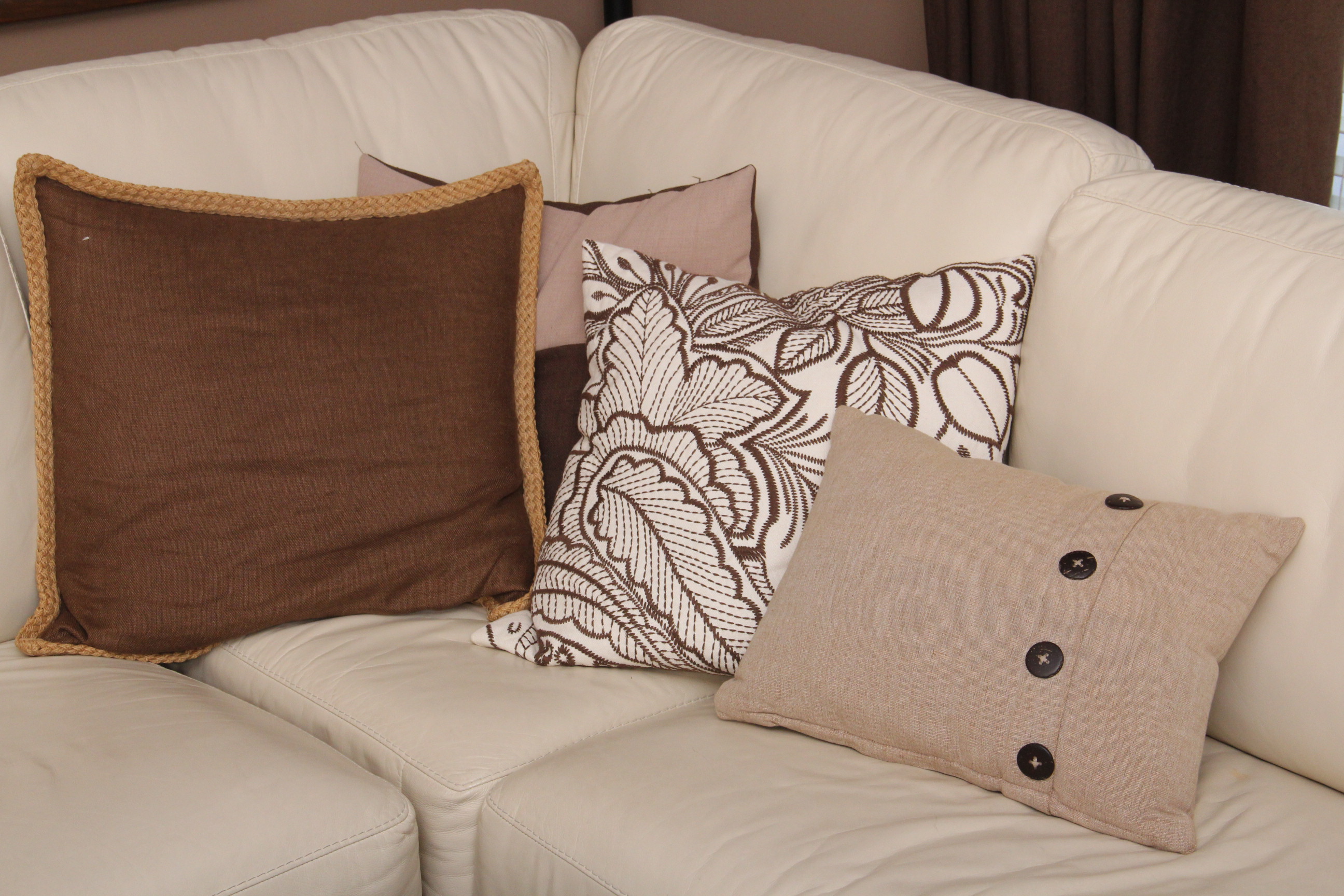 Leather Sectional Sofa and Ottoman EBTH