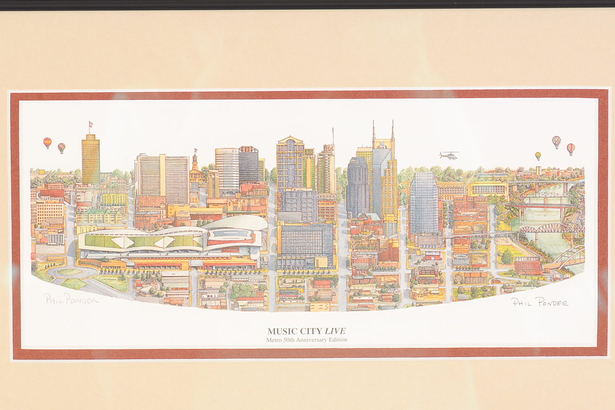 Set of Offset Lithographs Including Signed Phil Ponder Print EBTH