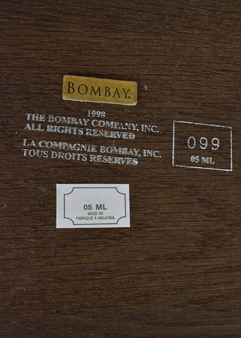 Bombay Company Two-Drawer File Cabinet in Mahogany Finish ...