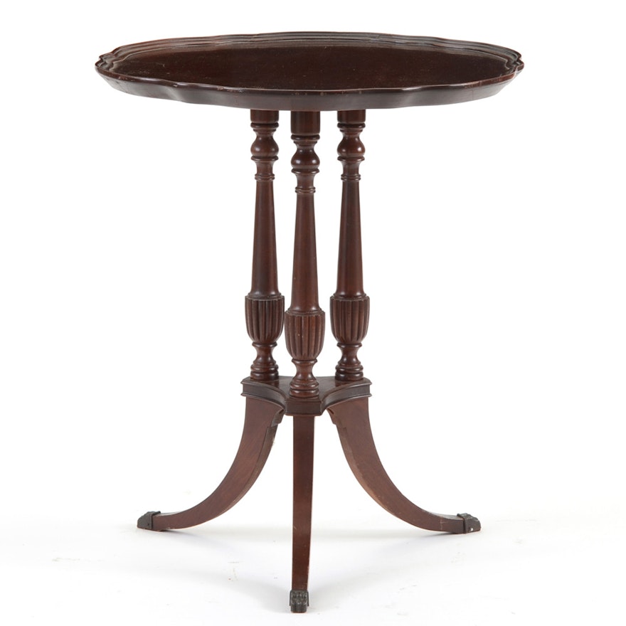 Mahogany Pie Crust Table Ebth Mahogany Pie Crust Table
