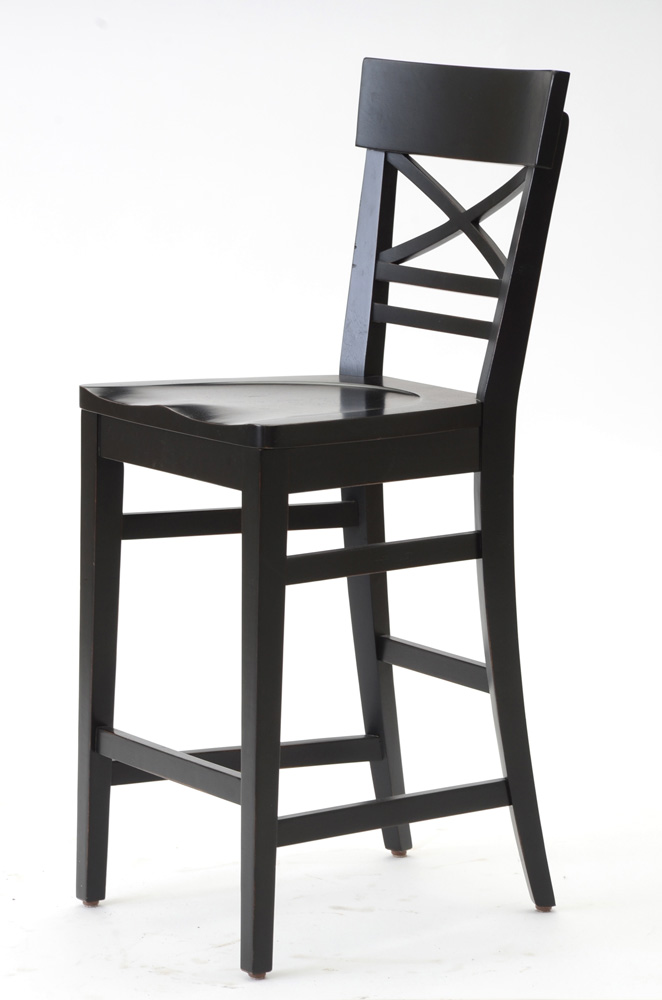 Ethan Allen Black Counter Height Stools EBTH