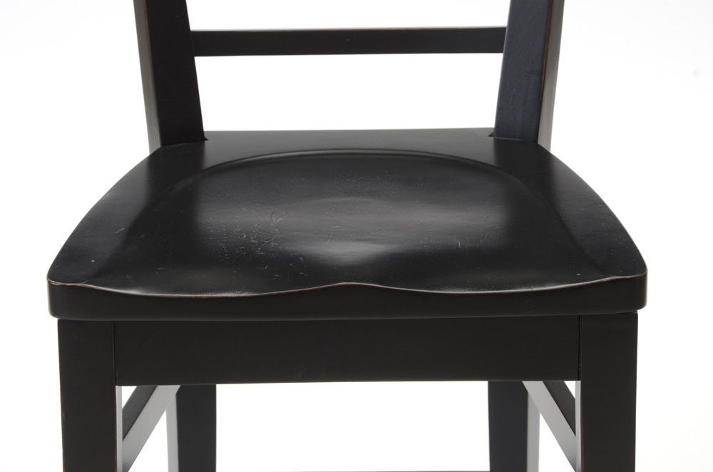 Ethan Allen Black Counter Height Stools EBTH