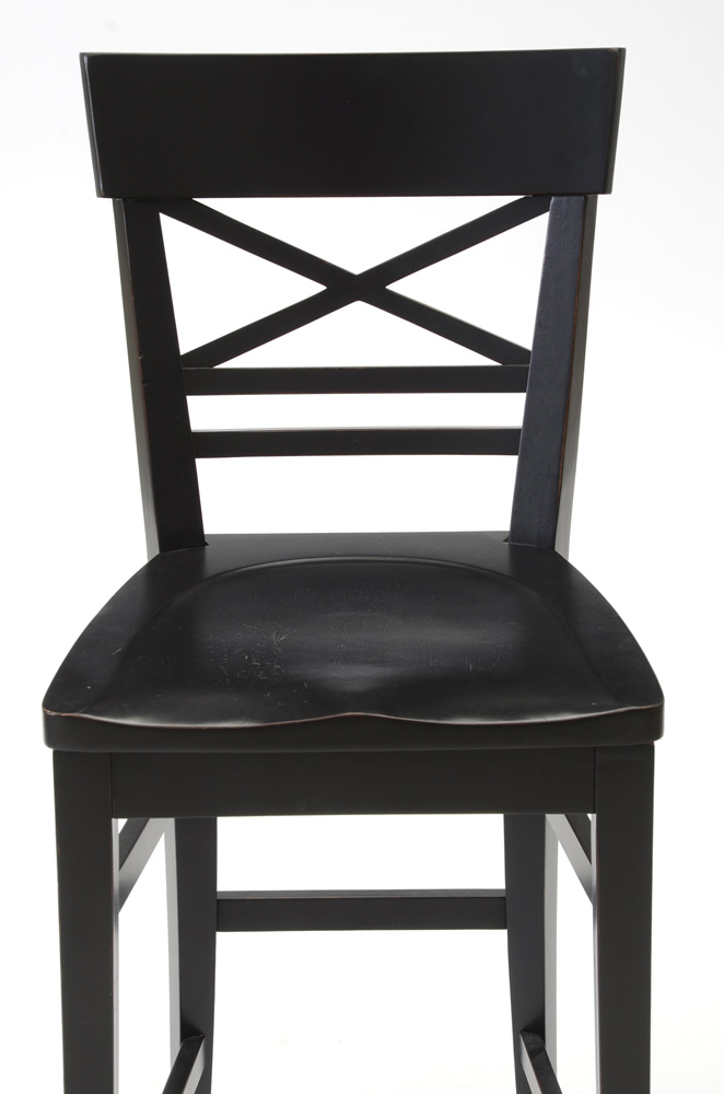 Ethan Allen Black Counter Height Stools EBTH