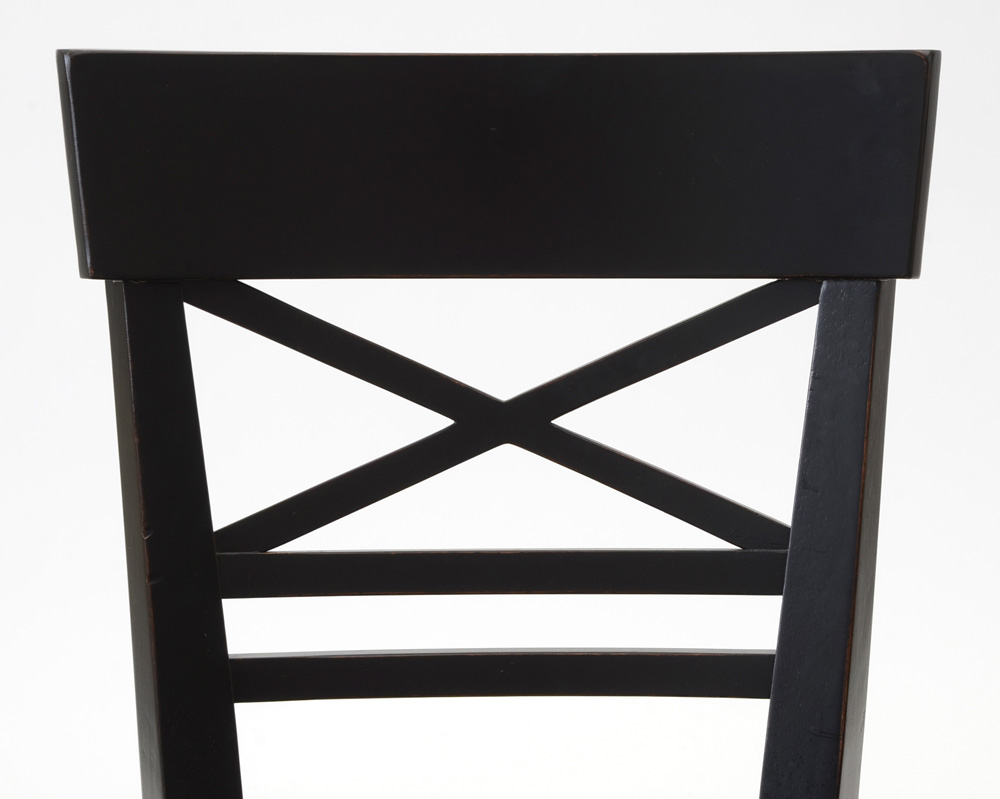 Ethan Allen Black Counter Height Stools EBTH
