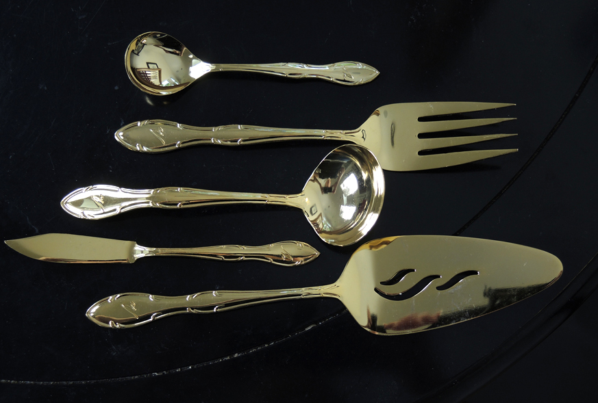 Assorted Silver Plate, Brass, and Gold Electroplate Flatware EBTH