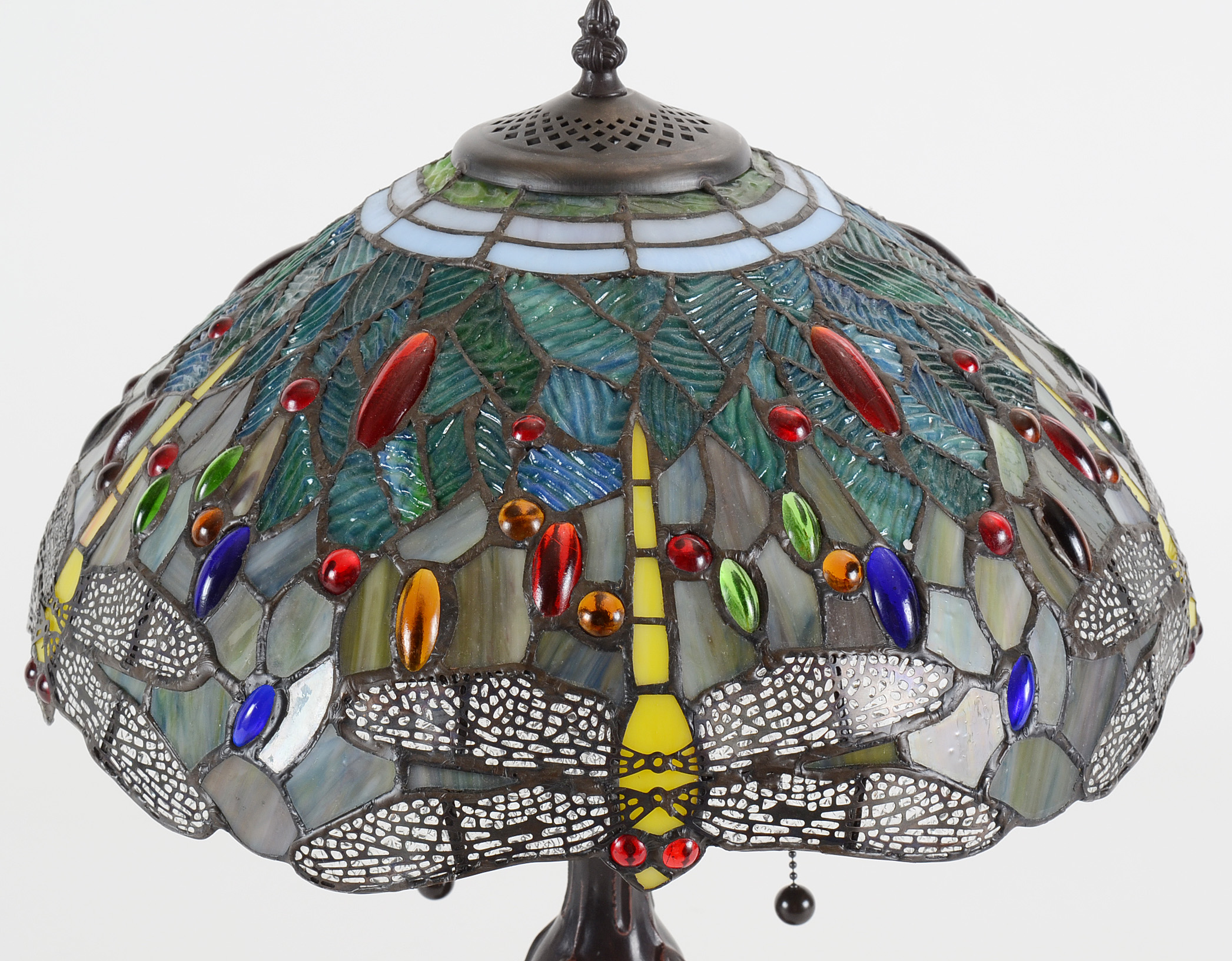 Stained Glass Dragonfly Lamp EBTH