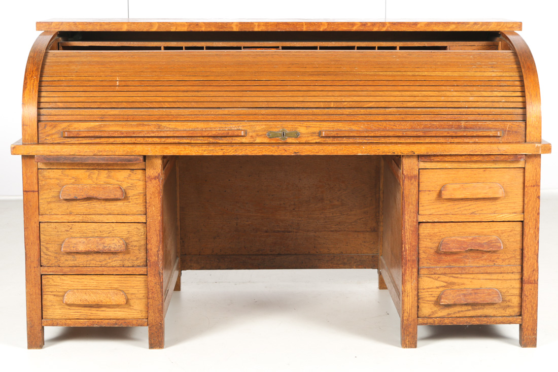 Early 20thCentury Roll Top Desk EBTH