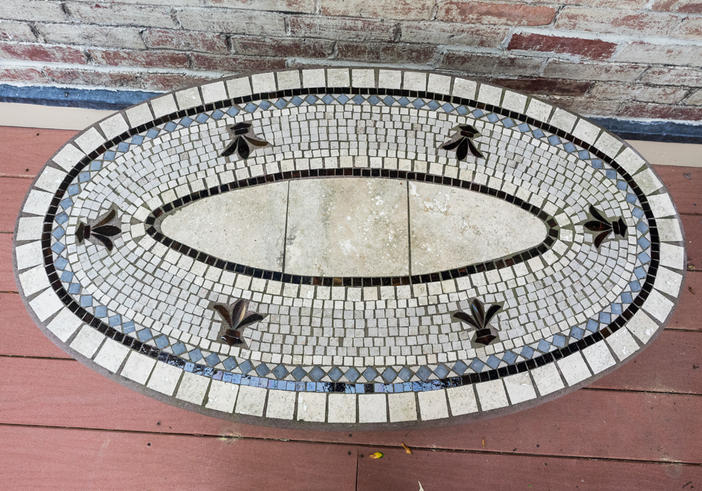Mosaic Tile Outdoor Coffee Table EBTH