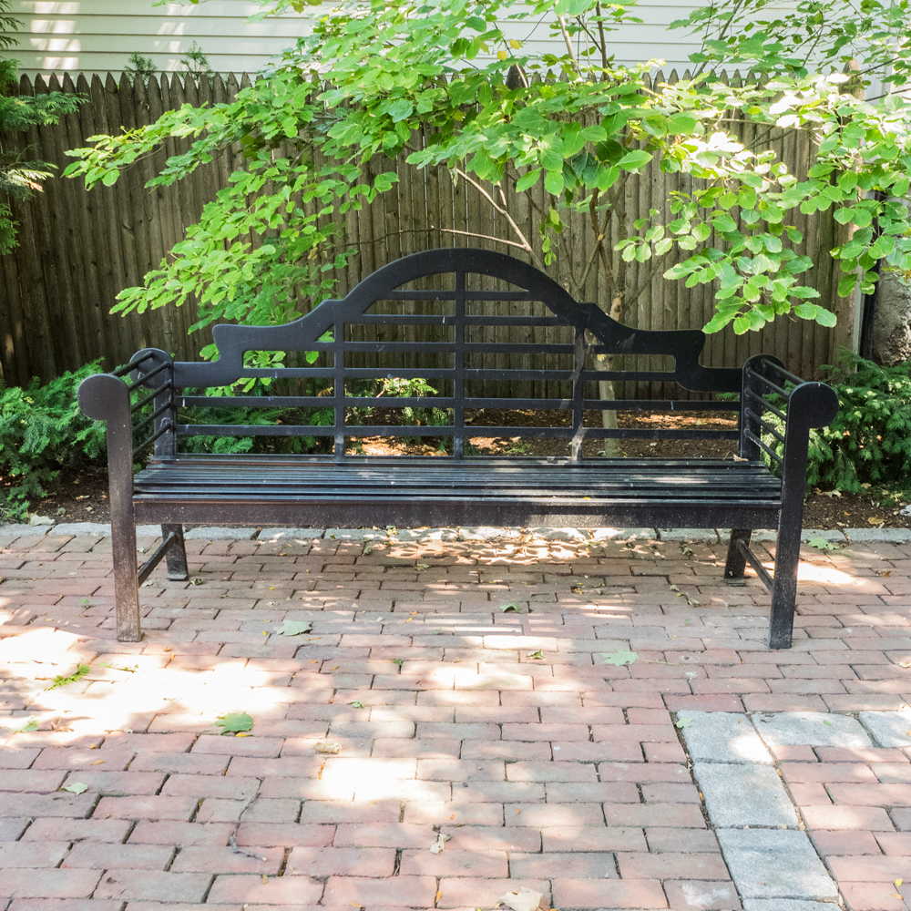 Outdoor Metal Garden Bench EBTH