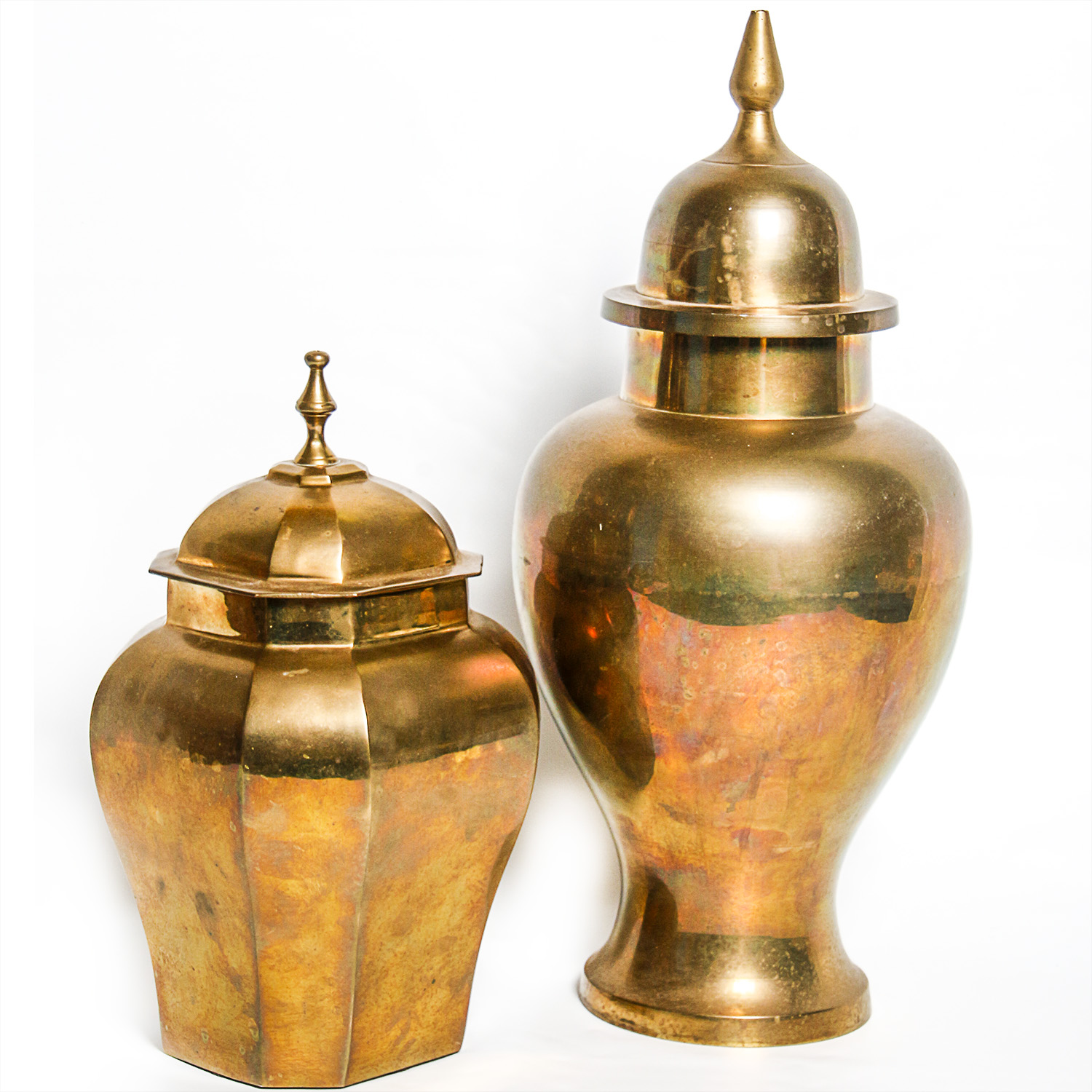 Pair of Vintage Brass Vases EBTH