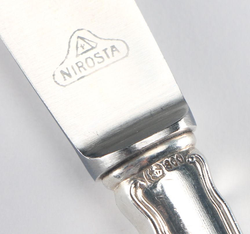 German Silver Flatware Set EBTH