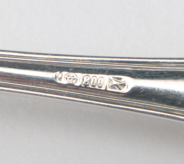 German Silver Flatware Set EBTH