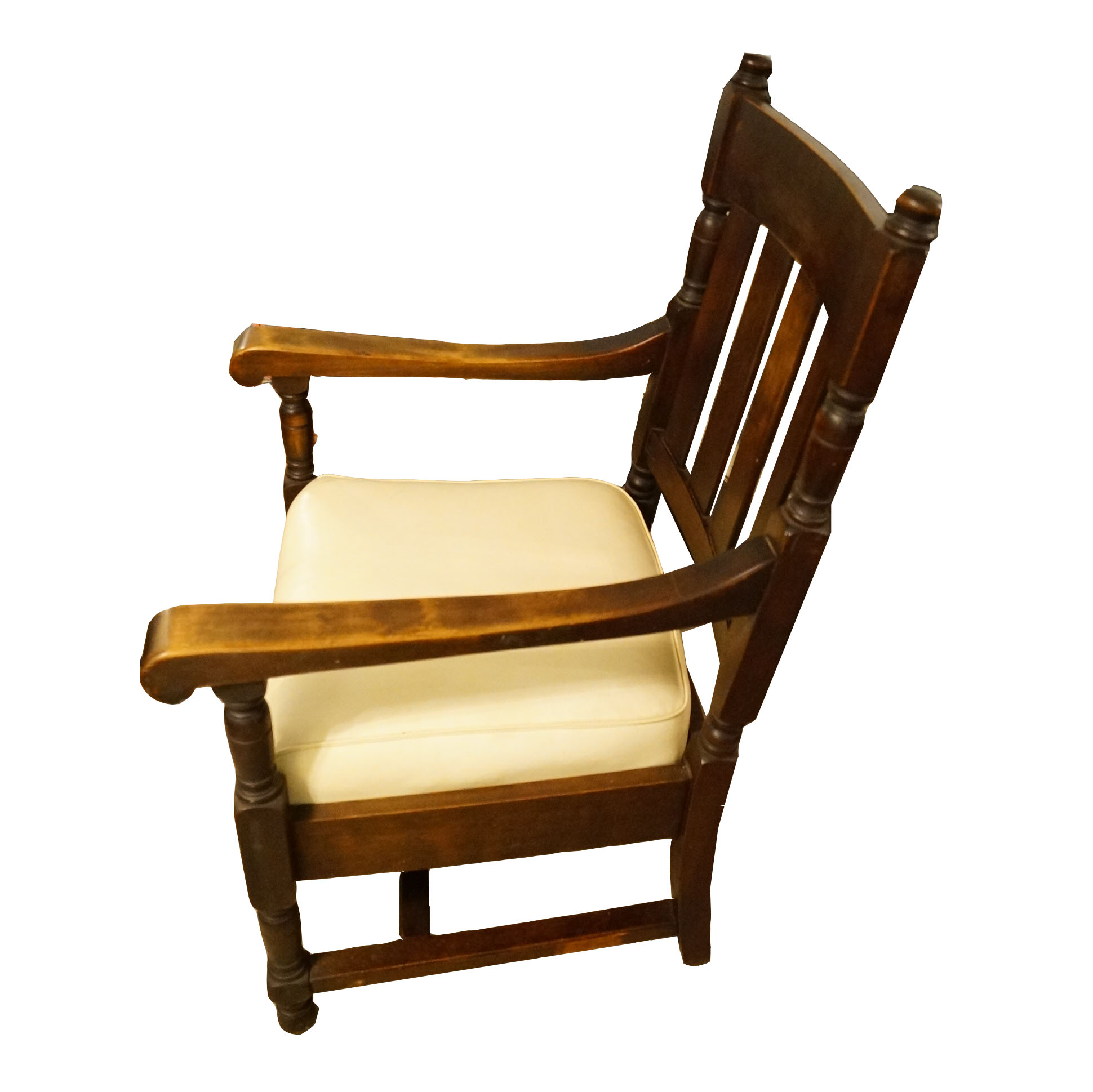 Antique Wooden Chair With Arms EBTH