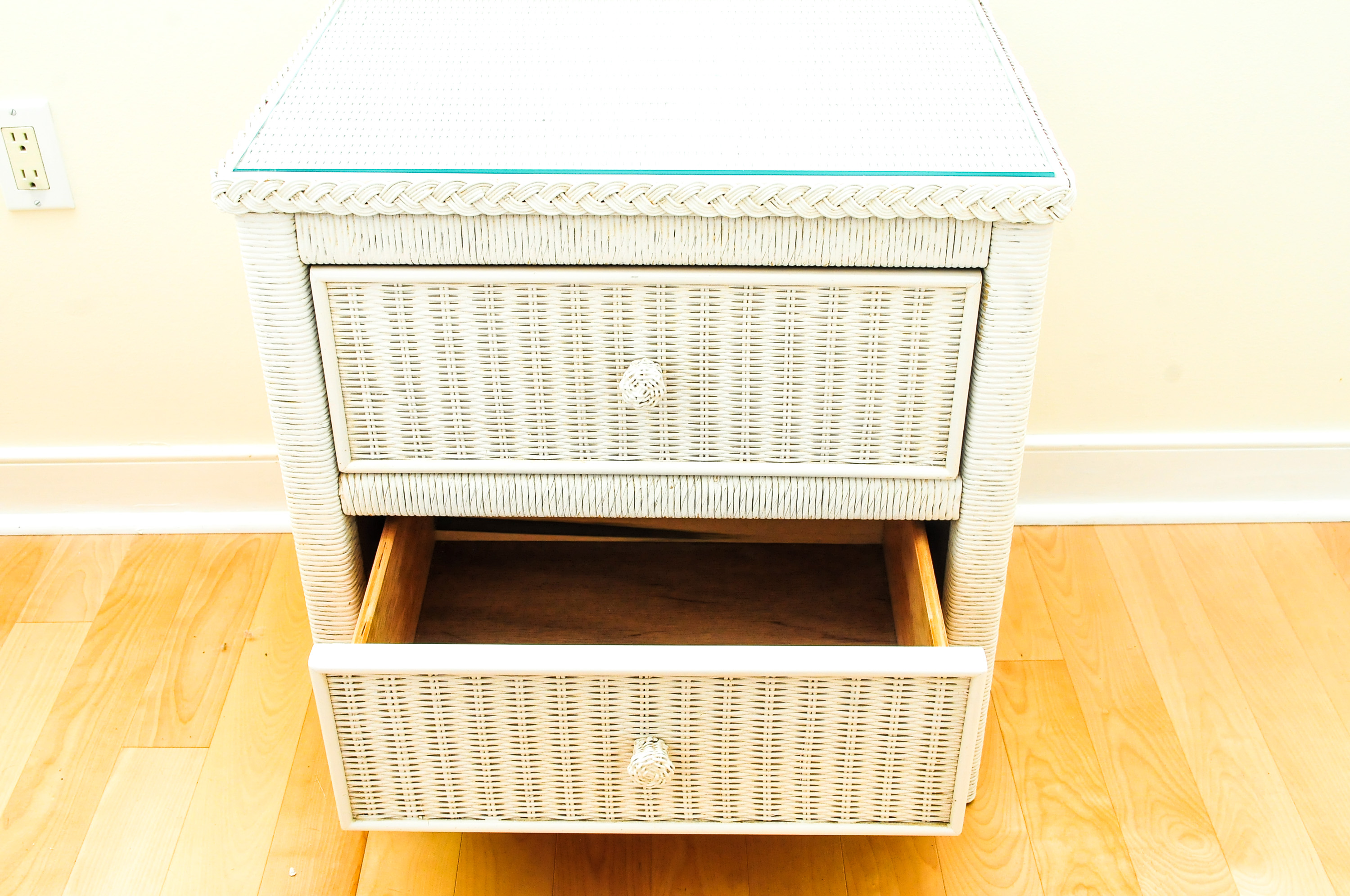 Wicker Nightstand EBTH