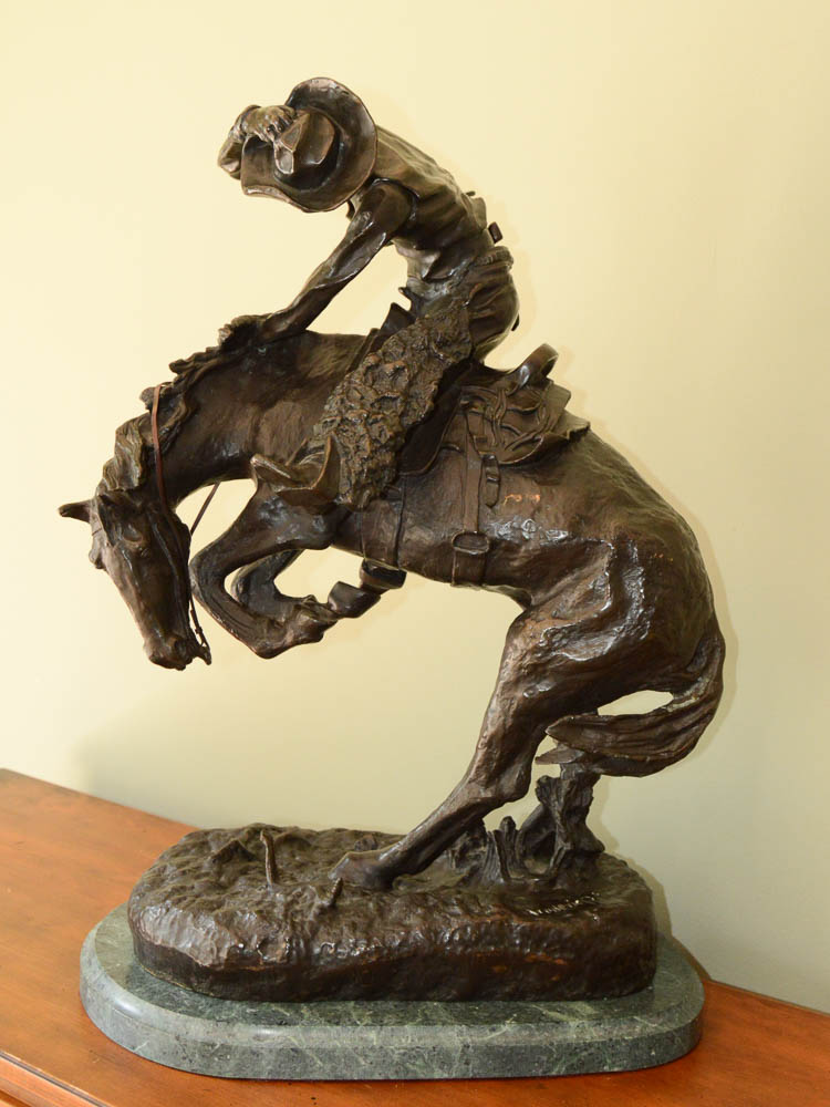 Frederick Remington Bronze Reproduction "The Rattlesnake" EBTH