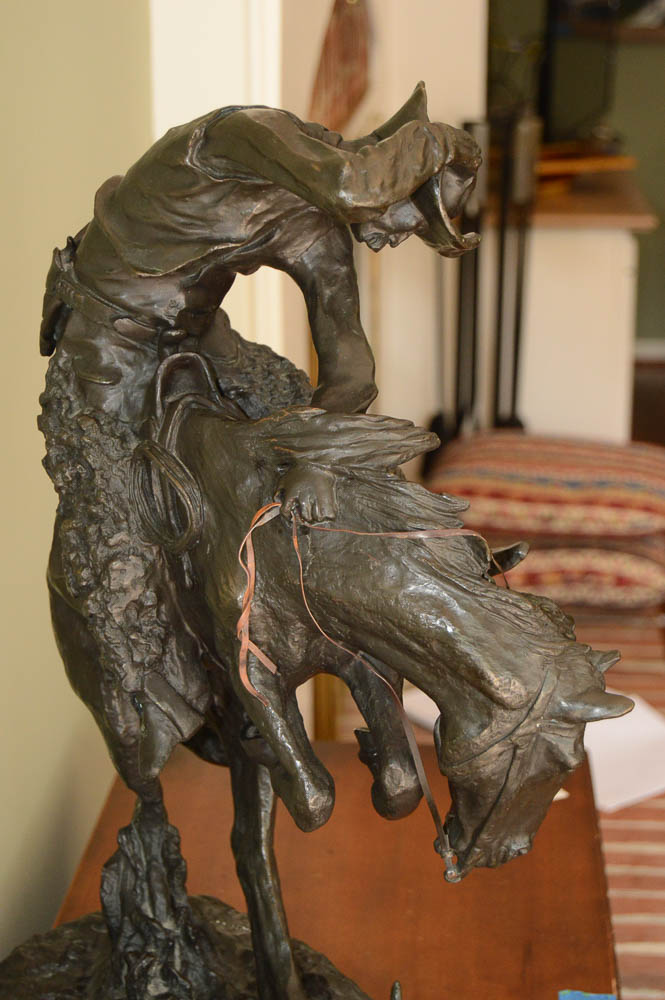 Frederick Remington Bronze Reproduction "The Rattlesnake" EBTH