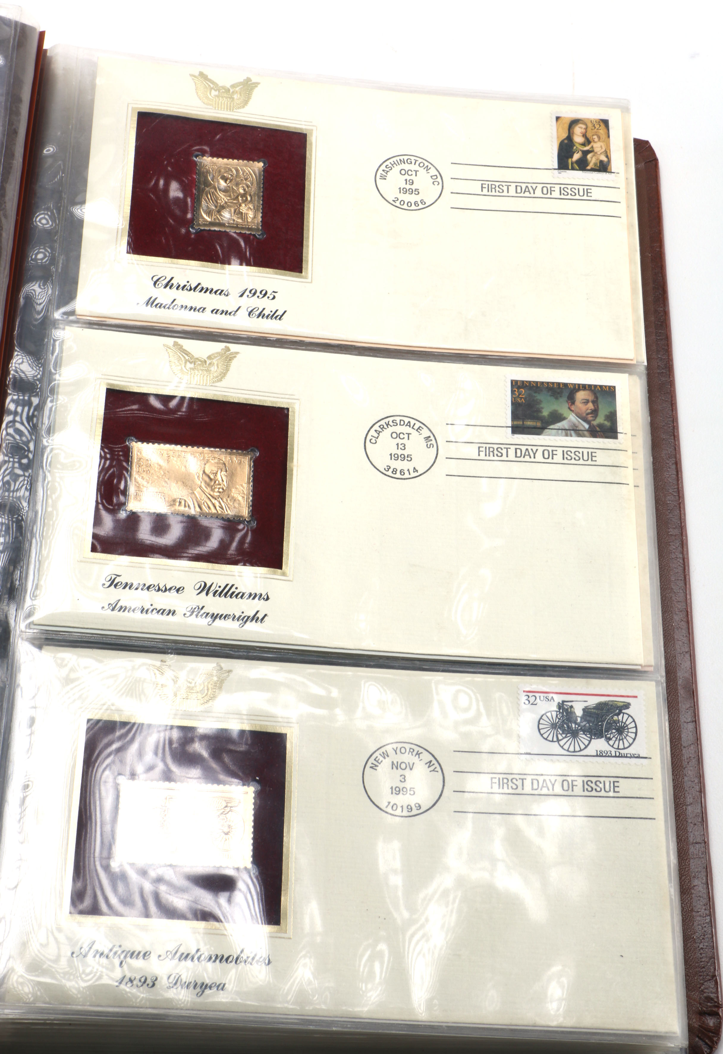 22K Gold Covered Proof Replica Stamp Collection EBTH