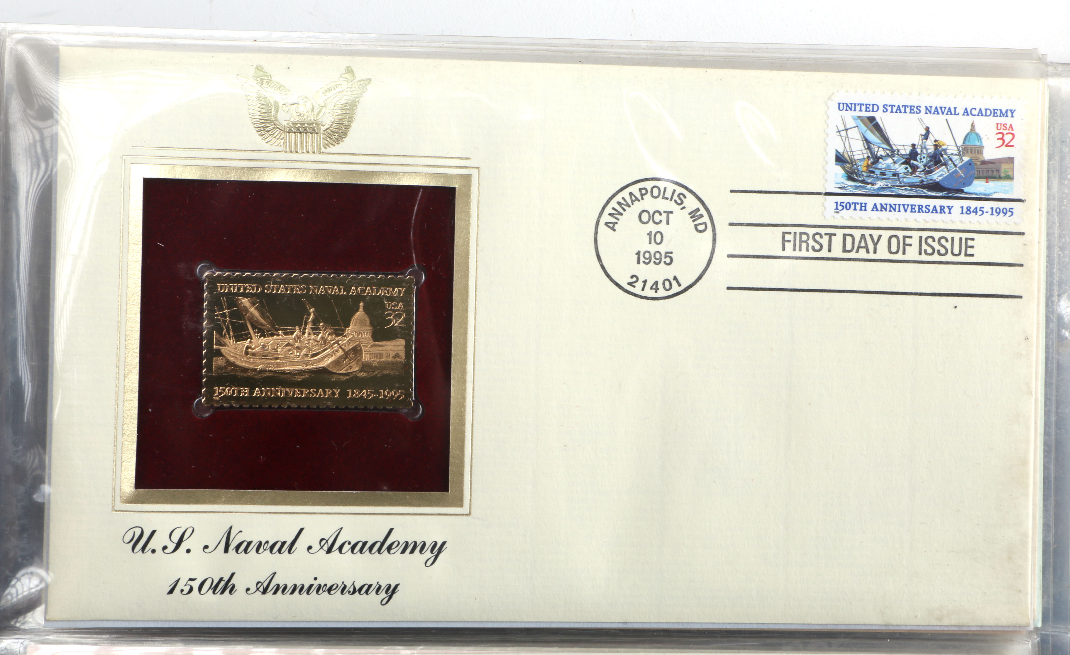 22K Gold Covered Proof Replica Stamp Collection EBTH
