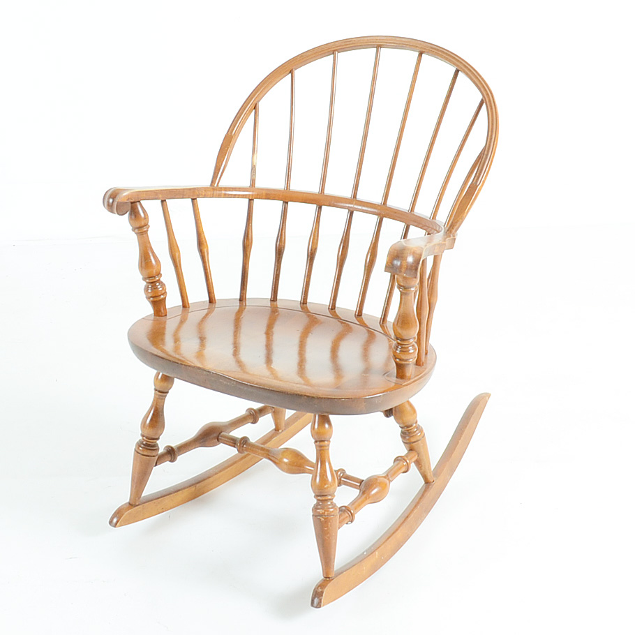 Nichols & Stone Windsor Style Rocking Chair WVXU EBTH