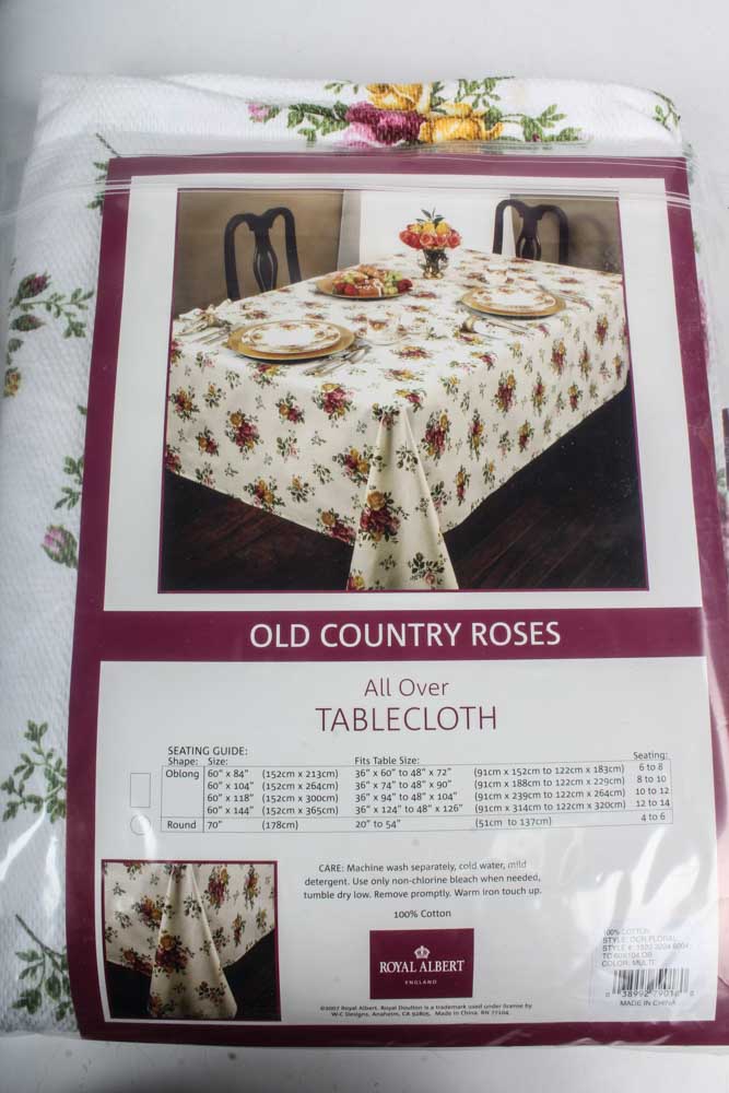 Royal Albert "Old Country Roses" Bone China Serveware and Table Linens