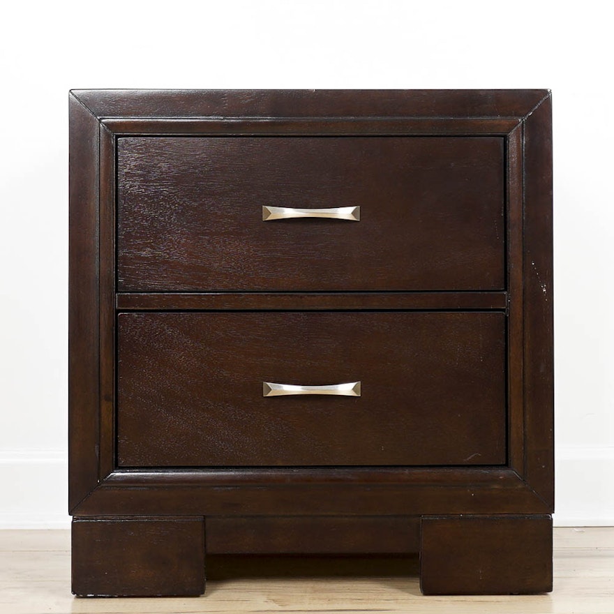 Contemporary Wooden Night Stand | EBTH