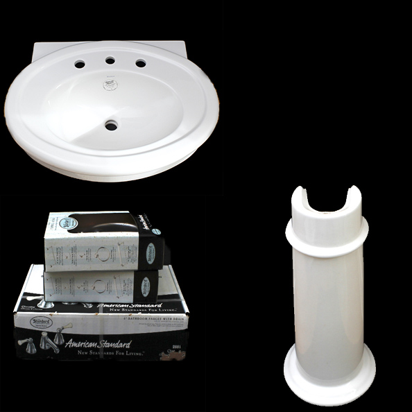 American Standard Pedestal Sink And Accessories Collection