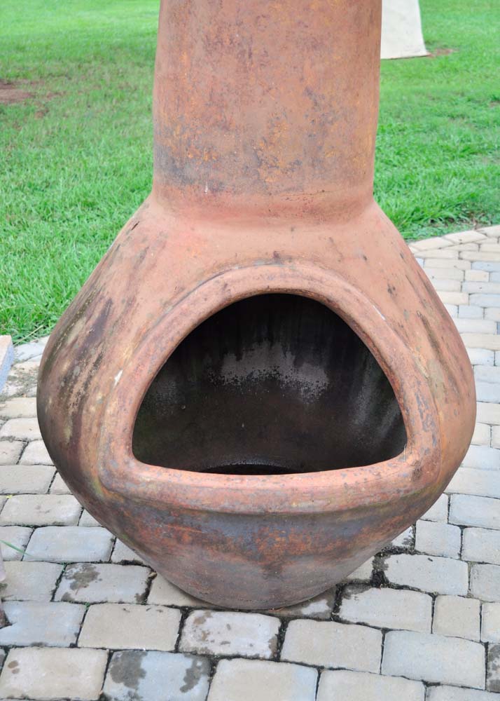 Very Large Clay Chiminea EBTH