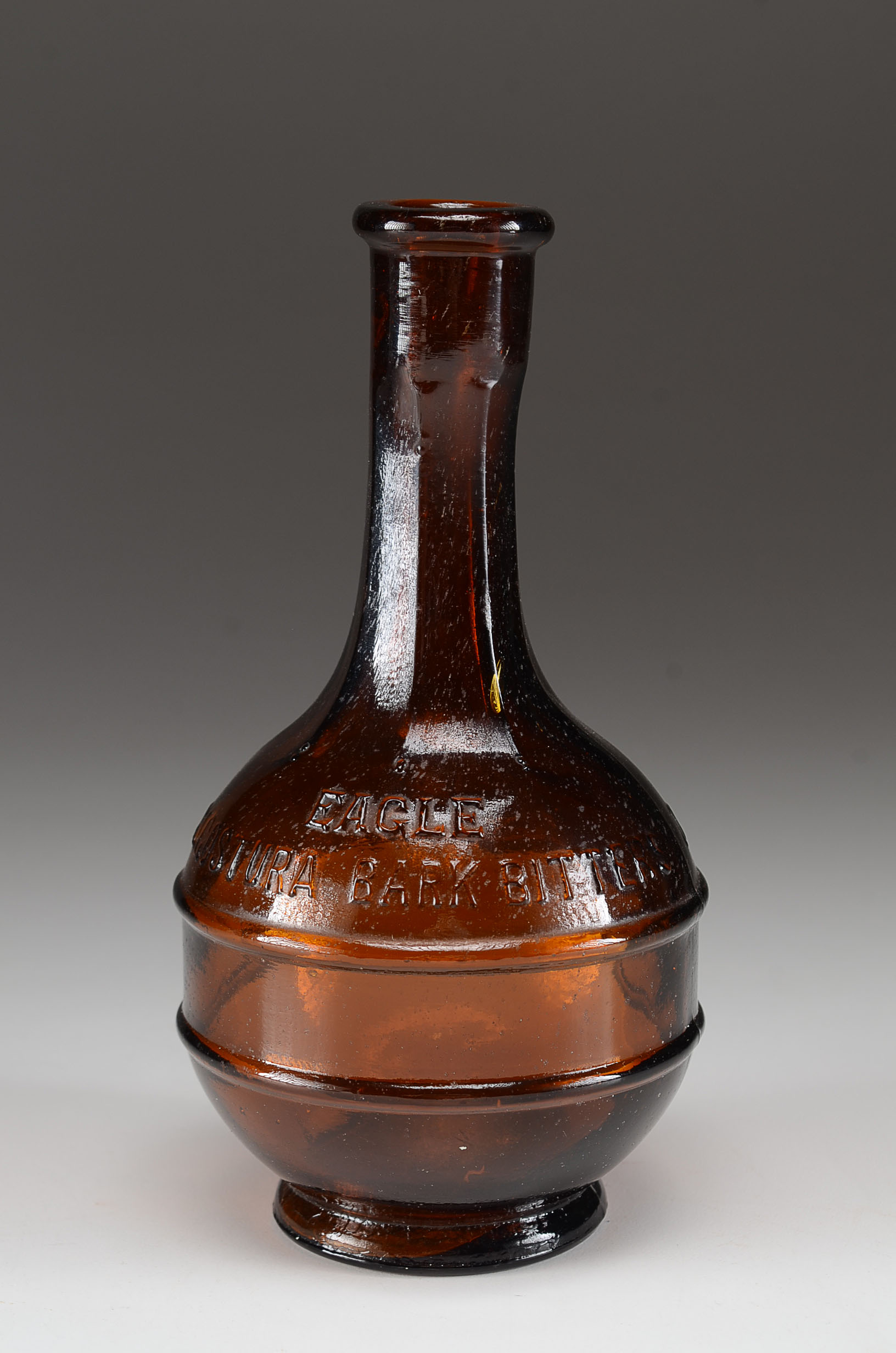 Antique Eagle Liqueur Angostura Bark Bitters Amber Glass Bottle EBTH