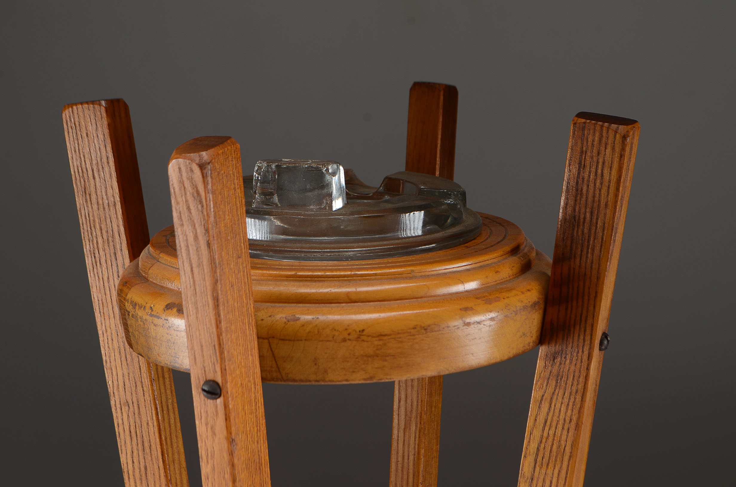 Unique Cincinnati Mohawks Equipment Ashtray Wood Stand EBTH