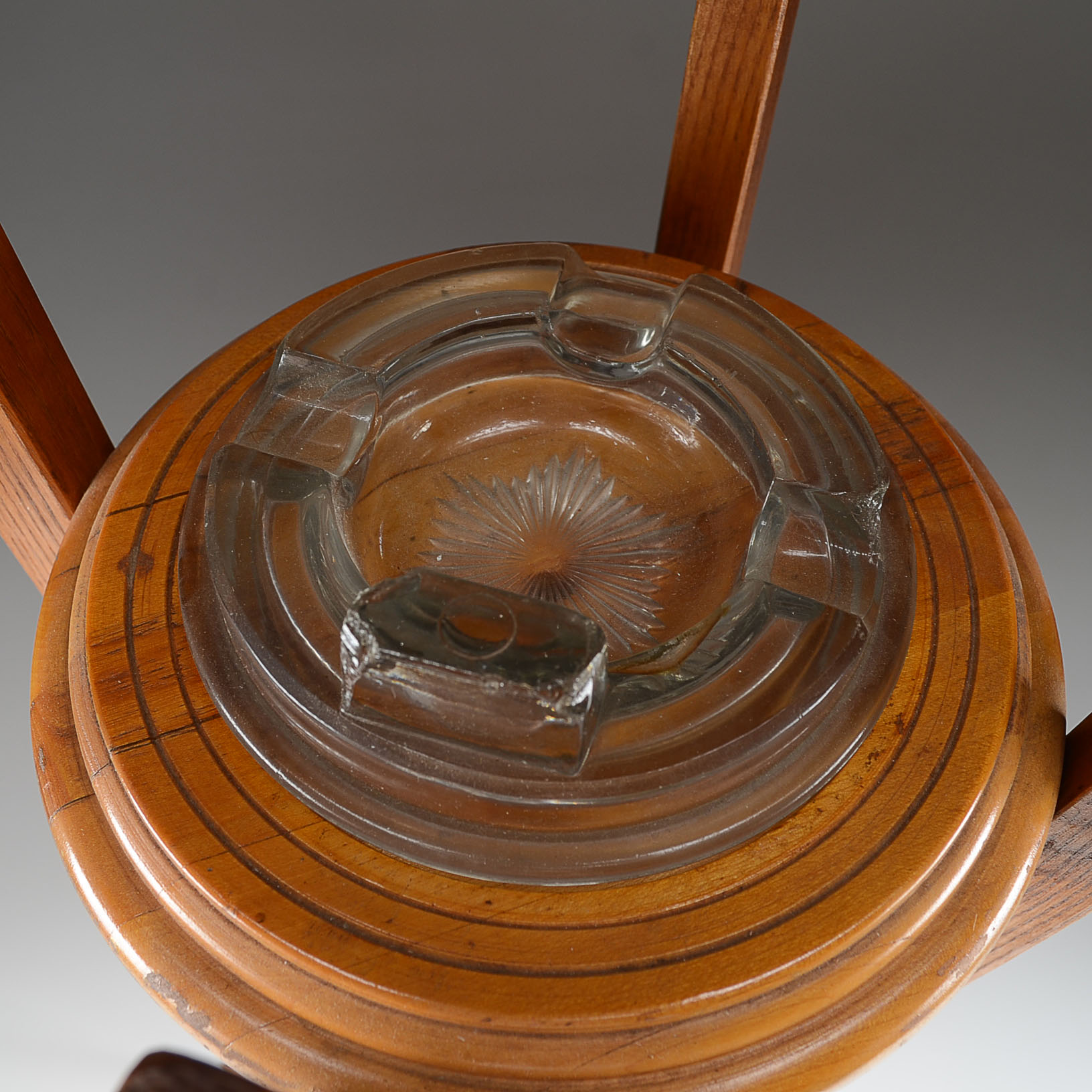 Unique Cincinnati Mohawks Equipment Ashtray Wood Stand EBTH