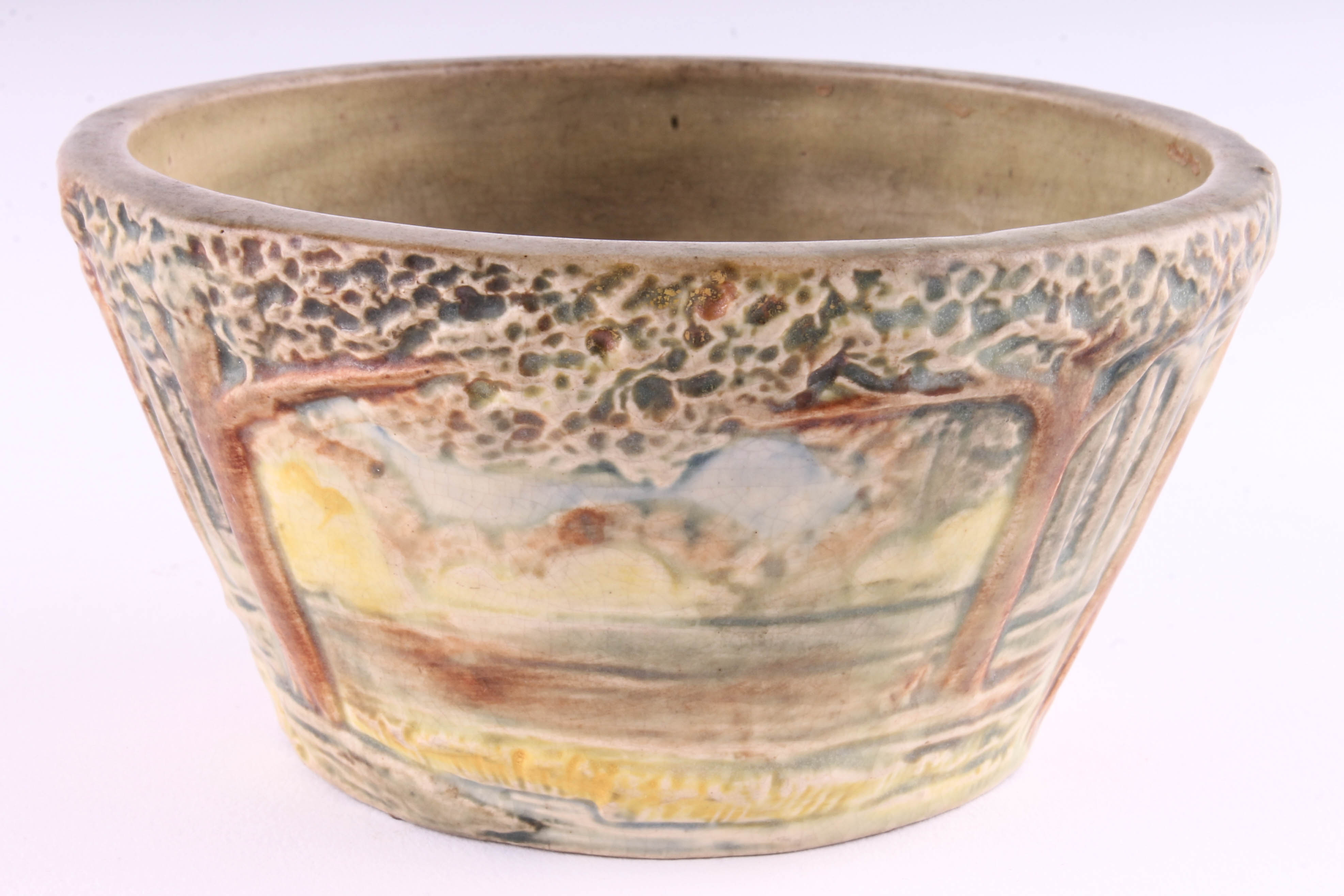 weller-pottery-forest-jardiniere-ebth