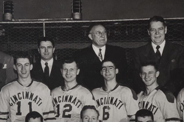 Spectacular 1950s Cincinnati Mohawks Team Hockey Display EBTH