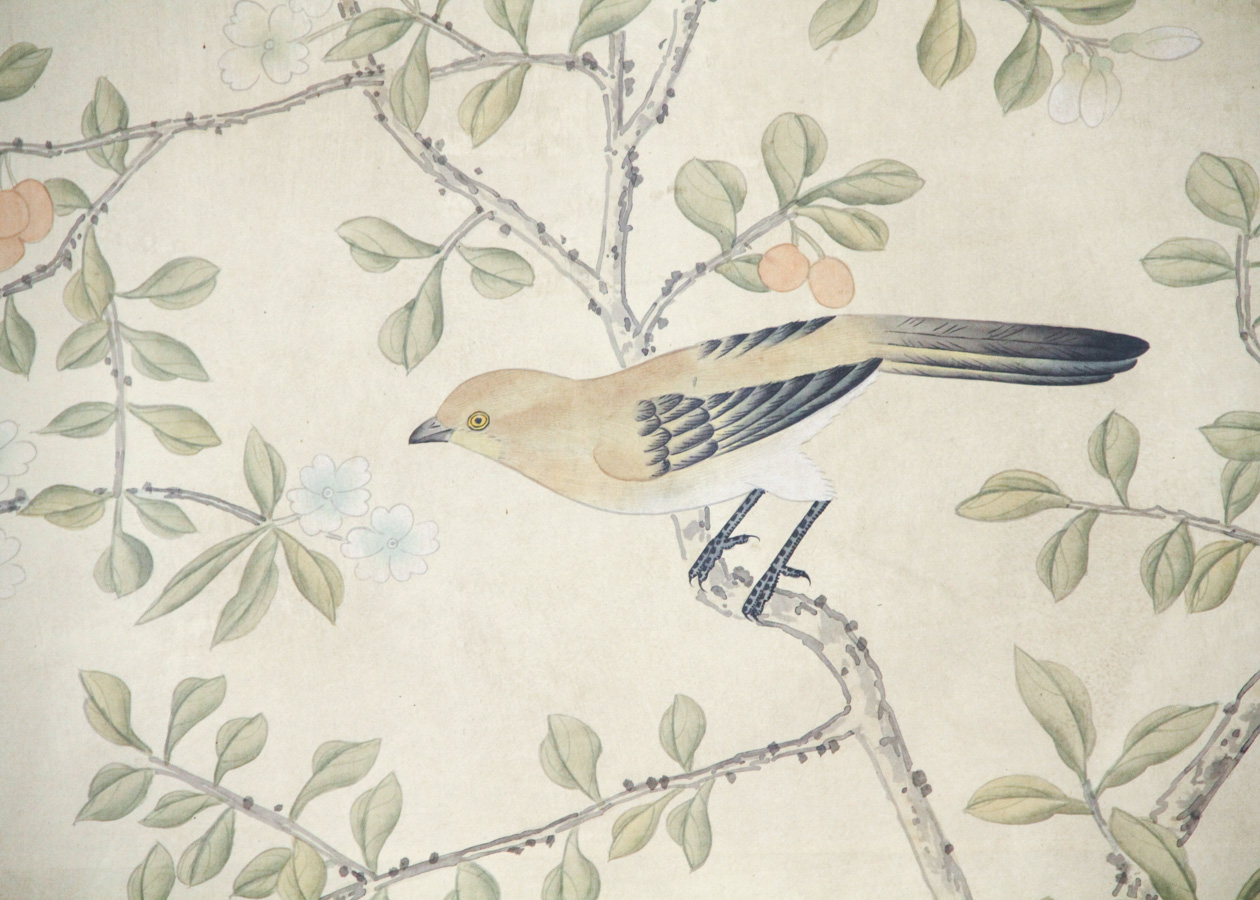 Hand Painted Gracie Watercolor Wallpaper Panels, Set of 4 EBTH